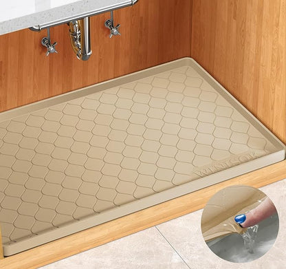 Silicone Under Sink Mat 19" x 19", kitchen Essentials and Gadgets, Shelf liner by Winisok