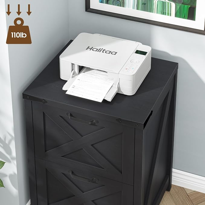 Halitaa Small Farmhouse File Cabinet - Image 5