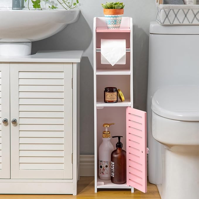 AOJEZOR Toilet Paper Holder Stand: Drill Free - Image 4