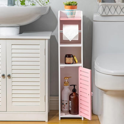 AOJEZOR Toilet Paper Holder Stand: Drill Free - Image 4
