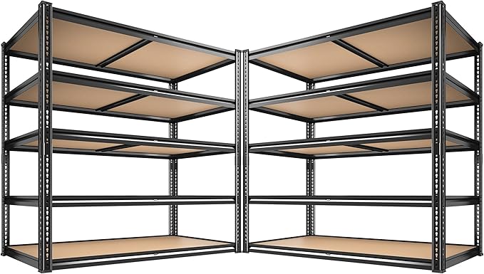 ROOMFAVE 40" W Storage Shelves 5 Tier Garage Shelving Heavy Duty, 2350LBS by RoomFave-organizeyourjoy