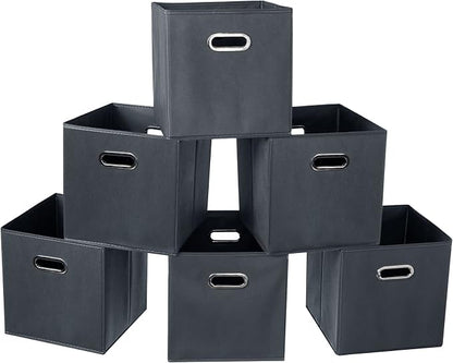 Fabric Cloth Storage Bins, Fabric Cube Organizer by SEVENDOME