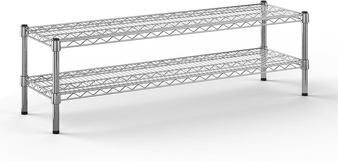 14" Deep x 48" Wide x 14" Height Wire Shelving Kit | 2-Tier | NSF Commercial by Regal+Altair