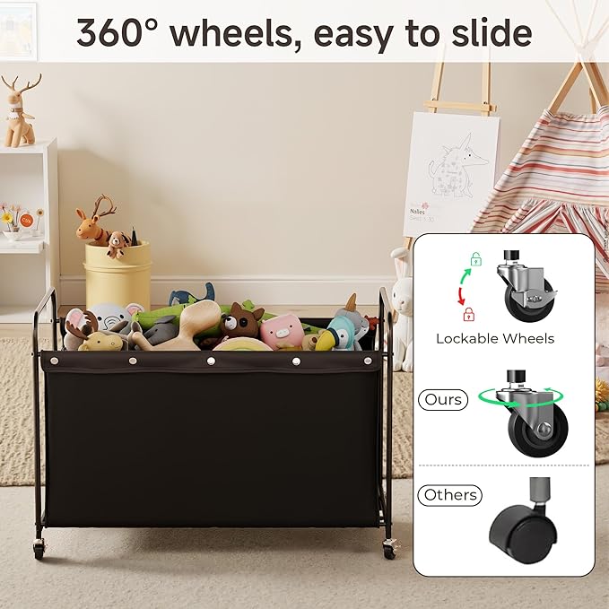 StorageWorks Toy Box with Wheels - Image 4