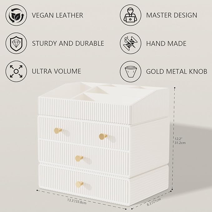 Makeup Organizer Countertop, Vanity Organizer, Skincare Organizers, Cosmetic - Image 3