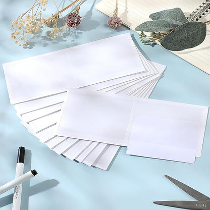 50 Pack Clear Adhesive Pockets Self Adhesive Index Card Pockets - Image 7