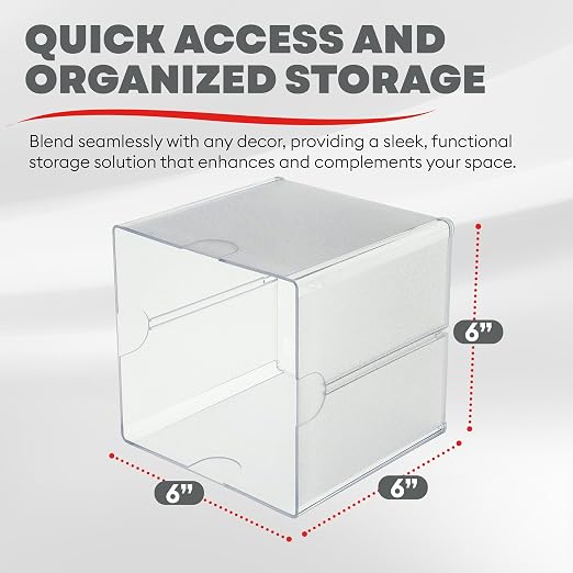 Deflecto Stackable Open Cube Organizer, Desk and Craft Organizer - Image 4