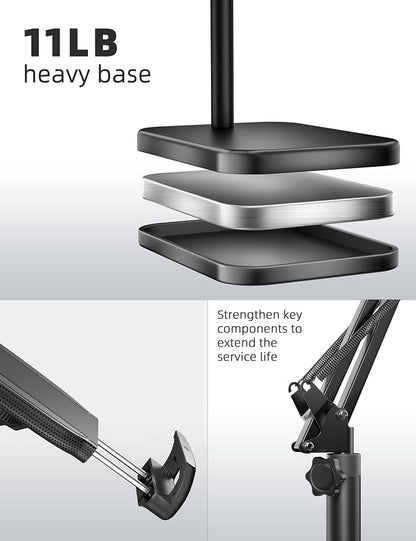 Tablet Floor Stand with 11lb Stable Base - Image 6