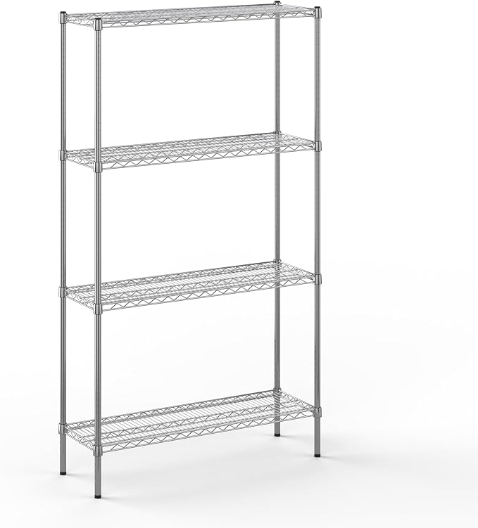 14" Deep x 42" Wide x 74" Height Wire Shelving Kit | 4-Tier | NSF Commercial by Regal+Altair