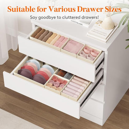 Lifewit 24 Pack Drawer Organizer, Dresser Underwear Drawer Organizer Bins - Image 4