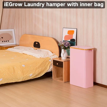 iEGrow 75L Slim Laundry Hamper, Narrow Laundry Basket - Image 5