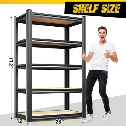 4-Pack Garage Shelving for Home Storage & Multi-Room Organization, Household - Image 2