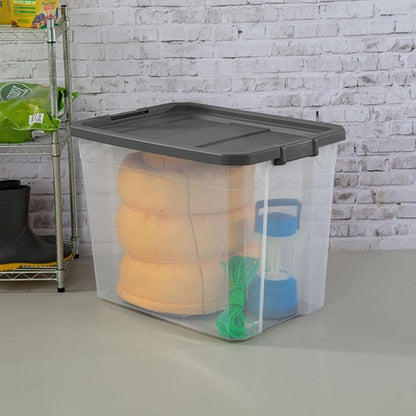 STERILITE 108 QT. Clear Stacker Storage Container Tote - Image 3