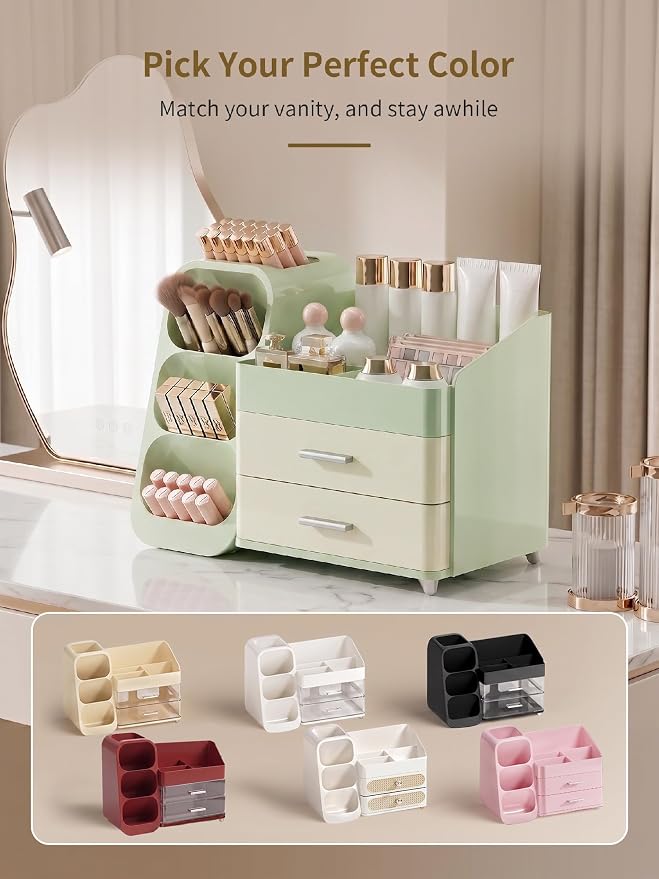 Booklov Makeup Organizer for Vanity, Large Capacity Cosmetic Display Case - Image 9