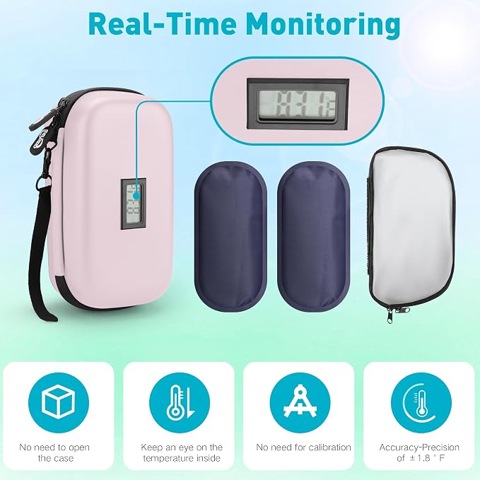 Insulin Cooler Travel Case Diabetic Medication Insulated Cool Organizer - Image 2