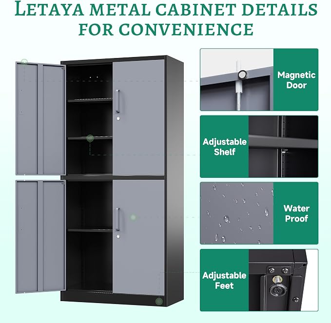Letaya Metal Storage Cabinets - Image 7