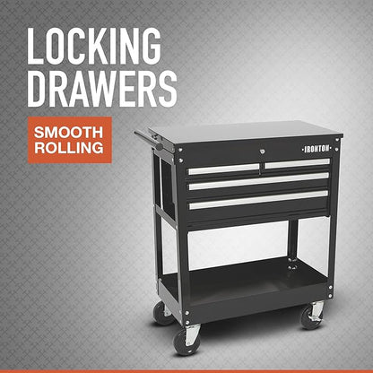 Ironton Mobile Tool Chest, Slide Top Tool Cart Made of Rust-Resistant - Image 2