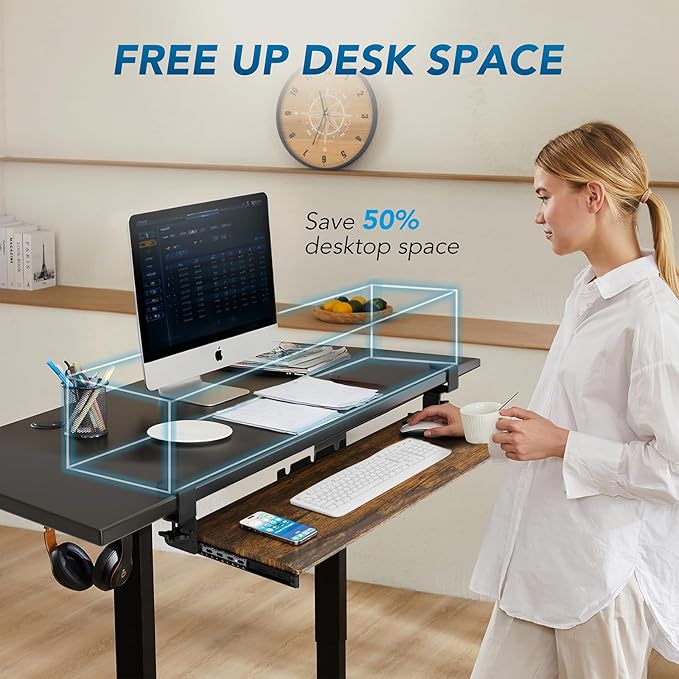 AX WABER Keyboard Tray Under Desk Pull Out - Image 2