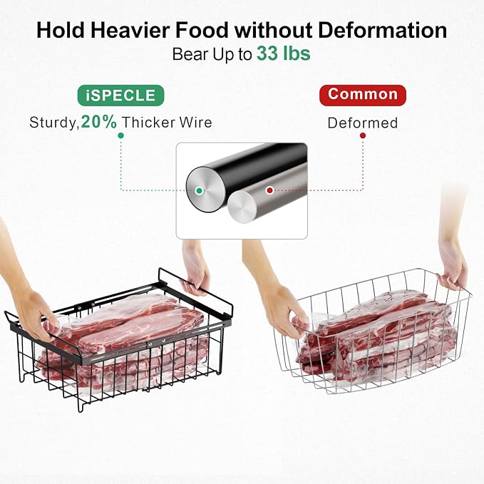 iSPECLE Large Chest Freezer Organizer Bins - Image 6