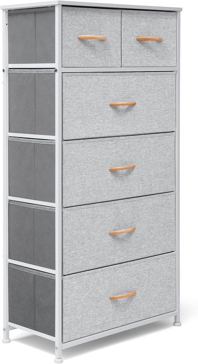 Fabric Dresser for Bedroom, Tall Skinny Dresser - Image 9