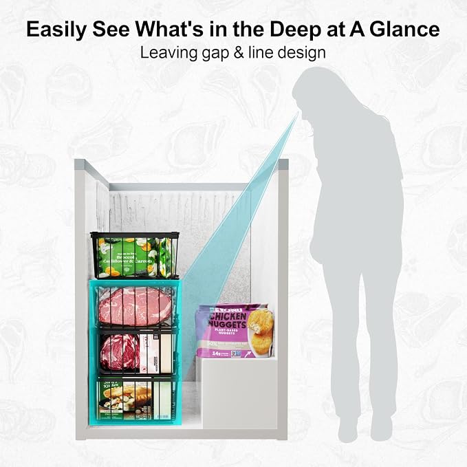 iSPECLE Chest Freezer Organizer Bins - Image 6