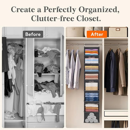Lifewit 8 Tier Hanging Closet Organizer and Storage - Image 7