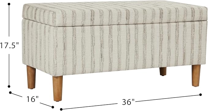 HomePop Malmo 36" Storage Bench - Image 3