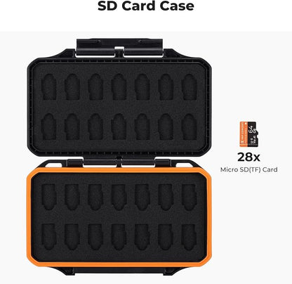 K&F Concept 28 Slot SD Card Case, Water-Resistant Anti-Shock/Dust SD/TF Card - Image 2