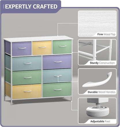 Sorbus Kids Dresser with 9 Drawers - Image 4