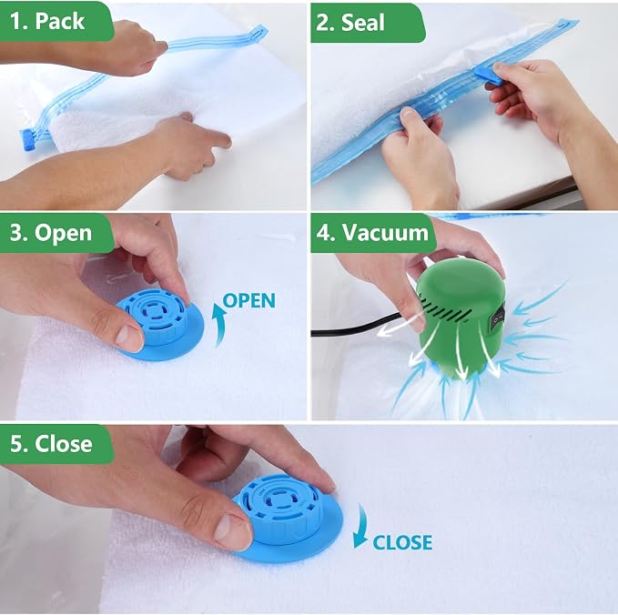 Electric Pump for Vacuum Storage Bags, Travel Vacuum Pump for Various Vacuum - Image 7