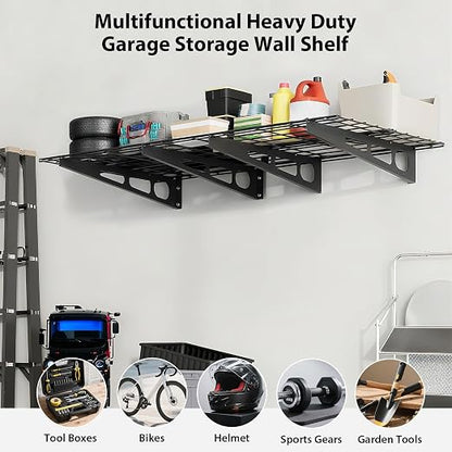 GarveeHome 2 Pack 2x6ft Garage Storage Shelving Wall Mounted, - Image 9