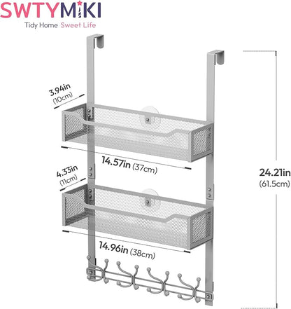 SWTYMIKI Over The Door Hooks Organizer - Image 7