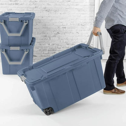 Extra Large Storage Bin, 40 Gallon Wheeled Plastic Storage Container - Image 4