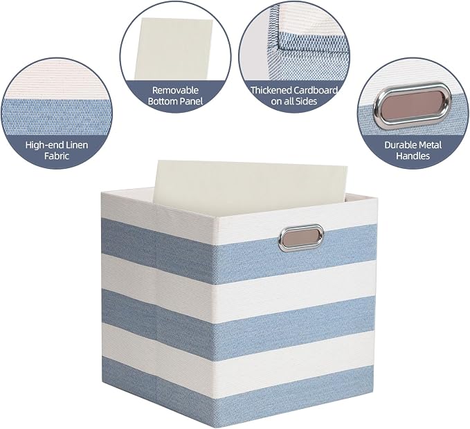 Foldable Cube Storage Bin Organizing Baskets Cubby Boxes Fabric Storage Cubes - Image 3