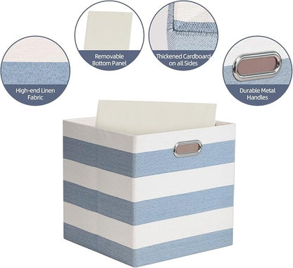Foldable Cube Storage Bin Organizing Baskets Cubby Boxes Fabric Storage Cubes - Image 3