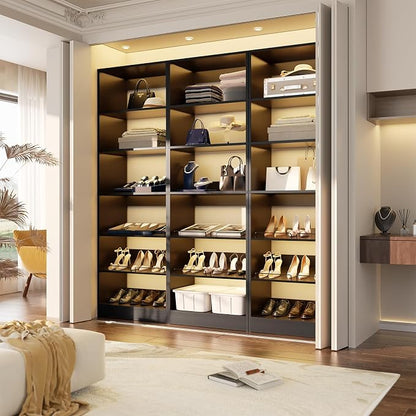 Unikito Freestanding Closet Shoe Organizer, Heavy Duty Walk-In Closet System - Image 2