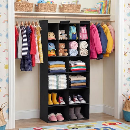 Ofiray-home 6 Tier Hanging Closet Organizer, 16 Compartments Sweater Organizer - Image 2