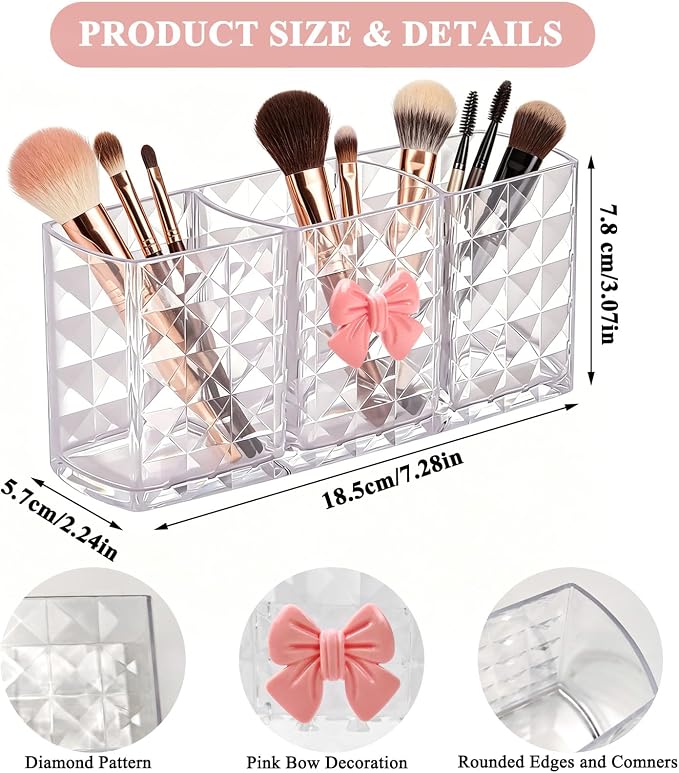 Acrylic Makeup Brush Holder - Image 2
