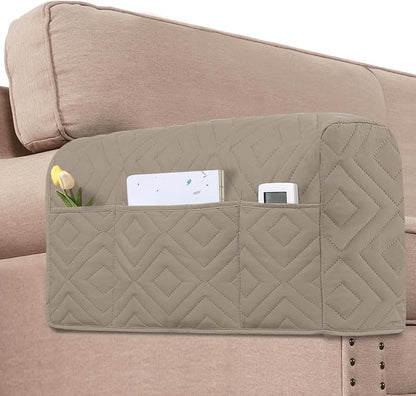H.VERSAILTEX Armrest Covers for Sofa Water Resistant Couch Arm Covers Remote by HVERSAILTEX