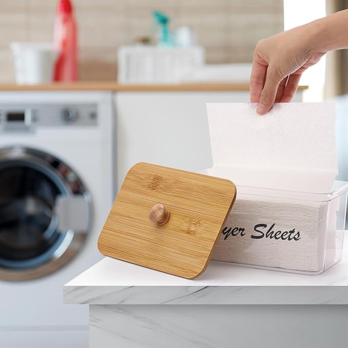 Tbestmax Acrylic Dryer Sheet Holder Container - Image 2