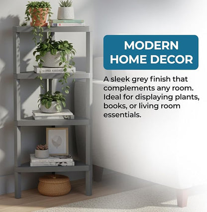 Honey-Can-Do 4-Tier Plastic Corner Storage Shelf, kitchen or office - Image 6
