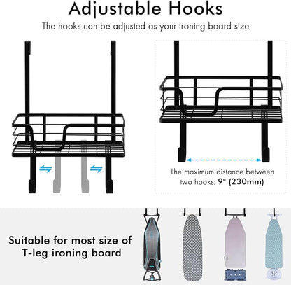 KES Ironing Board Hanger Over The Door Ironing Board Holder T Shape Fit - Image 2