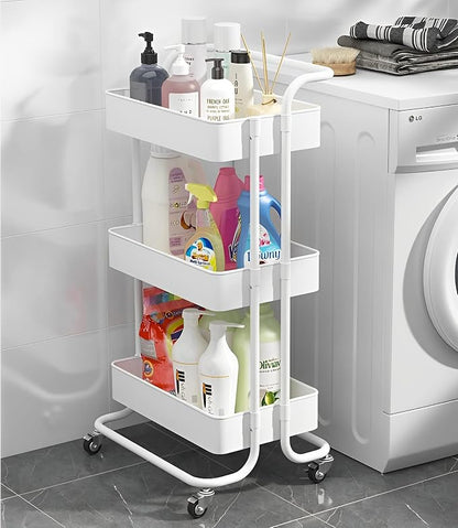Sooyee 3 Tier Utility Cart, Rolling Cart - Image 7