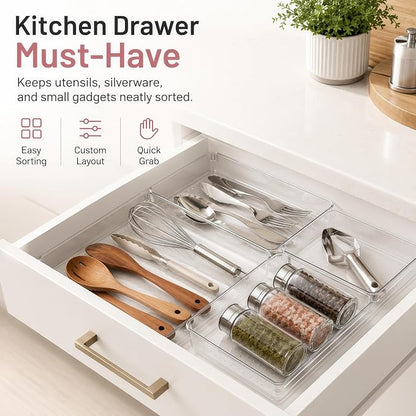12 Pack Large Drawer Organizer Bins - Image 5
