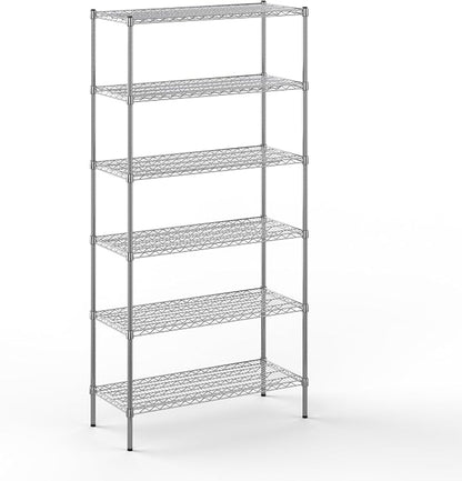 18" Deep x 42" Wide x 86" Height Wire Shelving Kit | 6-Tier | NSF Commercial by Regal+Altair
