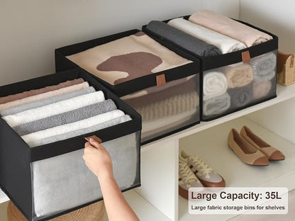 StorageWorks Closet Storage Bins, Extra Large Storage Baskets - Image 2