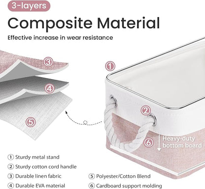 11.8x7.9x5.2 Inch Fabric Small Storage Bins - Image 2