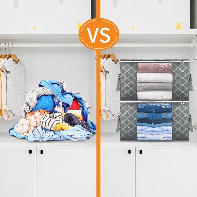 90 L Large Storage Bag Clothes Storage Organizer - Image 6