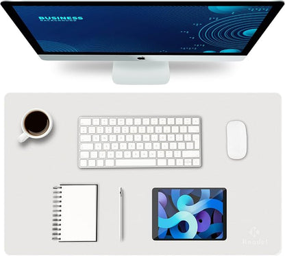 K KNODEL Small Office Leather Desk Mat, Mouse and Keyboard Pad, Computer and by K+KNODEL