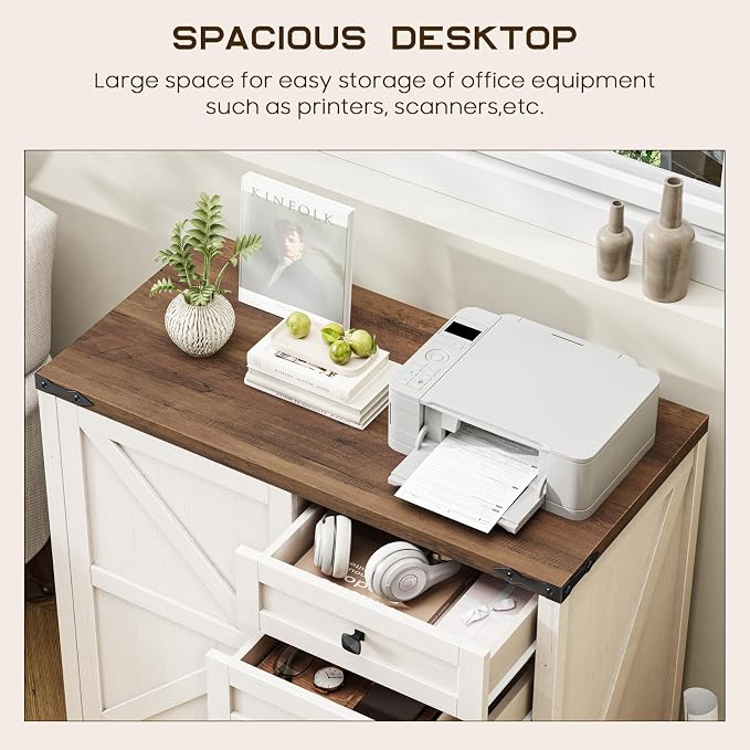 Halitaa 5 Drawer File Cabinet Office Drawers Organizer, Under Desk Cabinets - Image 5